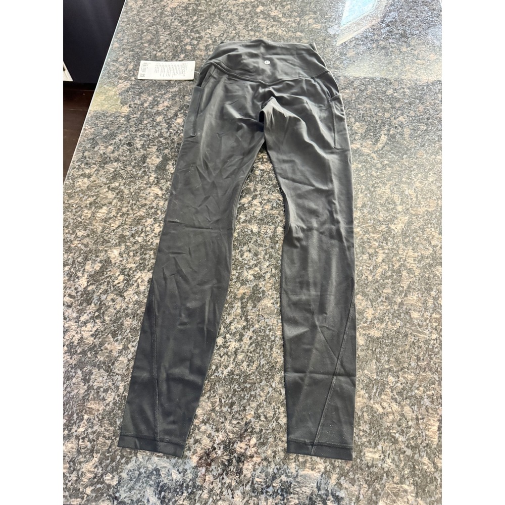 Lululemon Align‎ HR Pant 28 Pockets Black Nulu Yoga Leggings LW5IK3S Size 2 - Picture 6 of 7
